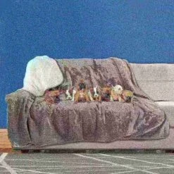 Pet Adobe Waterproof 60x70in Pet Throw Blanket, Gray