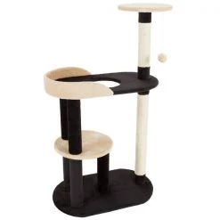 Cat Tree 3 tier 42.25in high with 2 scratching posts Black and Tan by Pet Adobe -Animal&Pet Supplies store TG20Midco20LLC20dba20Trademark20Global20LLC 386931ihcxx6xxee2ae7