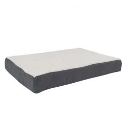 Pet Adobe Memory Orthopedic Foam Dog Bed- Sherpa Top and Removable Cover- 30x20.5x4, Gray -Animal&Pet Supplies store TG20Midco20LLC20dba20Trademark20Global20LLC 390553apcxx6xxfcf646