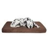 Orthopedic Pet Bed - Egg Crate and Memory Foam with Washable Cover 37x24x4 by Pet Adobe - Brown