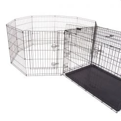 Pet Adobe Folding Puppy Playpen - Versatile, Portable, Folding 58 x 60 x 30 Enclosure for Pets -Animal&Pet Supplies store TG20Midco20LLC20dba20Trademark20Global20LLC 422239innxx2xxc2b8a3