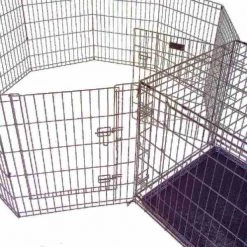 Pet Adobe Folding Puppy Playpen - Versatile, Portable, Folding 58 x 60 x 30 Enclosure for Pets -Animal&Pet Supplies store TG20Midco20LLC20dba20Trademark20Global20LLC 422239innxx3xx0b8111