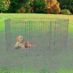 Pet Adobe Folding Puppy Playpen - Versatile, Portable, Folding 58 x 60 x 30 Enclosure for Pets -Animal&Pet Supplies store TG20Midco20LLC20dba20Trademark20Global20LLC 422239innxx4xxf22b30