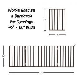 Pet Adobe Freestanding 4 Panel Folding Pet Gate -Animal&Pet Supplies store TG20Midco20LLC20dba20Trademark20Global20LLC 425517dfgxx1xxd1568b