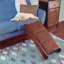 Pet Adobe Folding Pet Ramp- Padded Inclined Transition For Dogs, Cats & Puppies Up to 80lbs (Brown) -Animal&Pet Supplies store TG20Midco20LLC20dba20Trademark20Global20LLC 444559fetxx3xx5fcfb7