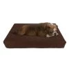 Pet Adobe Waterproof Memory Foam Pet Bed for Indoor/Outdoor Water Resistant and Washable Cover 30” x 21” Brown