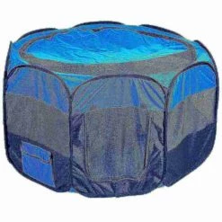 Pet Adobe Portable Pop-Up Pet Playpen (Blue/Black) -Animal&Pet Supplies store TG20Midco20LLC20dba20Trademark20Global20LLC 495134drmxx2xxb358f4