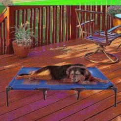 Pet Adobe Elevated Portable Pet Bed Cot-Style with Non-Slip for Dogs and Small Pets | Indoor/Outdoor (Blue) -Animal&Pet Supplies store TG20Midco20LLC20dba20Trademark20Global20LLC 510486pagxx6xxaf3181