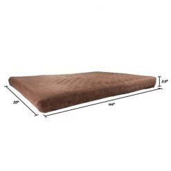 Pet Adobe Waterproof Memory Foam Pet Bed for Indoor/Outdoor Water Resistant and Washable Cover 44” x 35” Brown -Animal&Pet Supplies store TG20Midco20LLC20dba20Trademark20Global20LLC 530329vqkxx1xx0a1b36