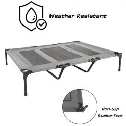 Pet Adobe Elevated Portable Pet Bed Cot-Style 48”x35.5”x9” for Dogs and Small Pets | Indoor/Outdoor (Gray) -Animal&Pet Supplies store TG20Midco20LLC20dba20Trademark20Global20LLC 532169mplxx2xxb6ebff