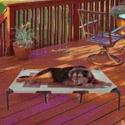 Pet Adobe Elevated Portable Pet Bed Cot-Style 48”x35.5”x9” for Dogs and Small Pets | Indoor/Outdoor (Gray) -Animal&Pet Supplies store TG20Midco20LLC20dba20Trademark20Global20LLC 532169mplxx6xx45e7e3