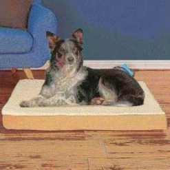 Pet Adobe Memory Orthopedic Foam Dog Bed- Sherpa Top and Removable Cover- 36x27x4, Tan -Animal&Pet Supplies store TG20Midco20LLC20dba20Trademark20Global20LLC 536719bxjxx5xx7cd8eb