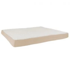 Orthopedic Sherpa Top Pet Bed with Memory Foam and Removable Cover 44x35x4.75 Tan by Pet Adobe -Animal&Pet Supplies store TG20Midco20LLC20dba20Trademark20Global20LLC 561543acixx6xxa85428