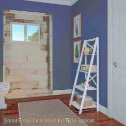 Hastings Home Ladder Bookcase X Back Frame, White -Animal&Pet Supplies store TG20Midco20LLC20dba20Trademark20Global20LLC 565077kocxx5xx7ae531