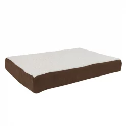 Pet Adobe Memory Orthopedic Foam Dog Bed- Sherpa Top and Removable Cover- 30x20.5x4, Brown -Animal&Pet Supplies store TG20Midco20LLC20dba20Trademark20Global20LLC 570736qwyxx6xx82cf58