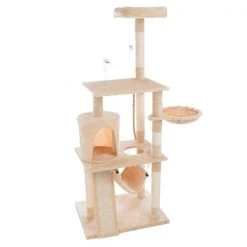 Pet Adobe 4-Tier Cat Tower and Kitty Condo, Gray -Animal&Pet Supplies store TG20Midco20LLC20dba20Trademark20Global20LLC 573223xyfxx6xxba94e6