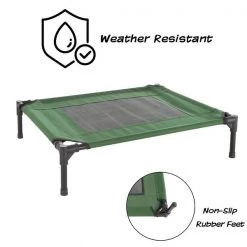 Pet Adobe Elevated Portable Pet Bed Cot-Style 30”x24”x7” for Dogs and Small Pets | Indoor/Outdoor (Green) -Animal&Pet Supplies store TG20Midco20LLC20dba20Trademark20Global20LLC 588609jjgxx2xx498ec7