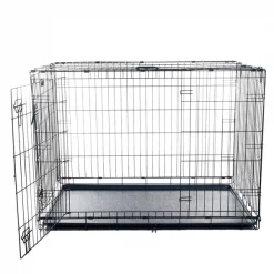 Pet Adobe Medium 2 Door Foldable Dog Crate Cage - 30 x 19 Inch -Animal&Pet Supplies store TG20Midco20LLC20dba20Trademark20Global20LLC 614007tdkxx3xx05ad6e