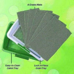 Pet Adobe Puppy Potty Trainer Artificial Grass Mat/Tray Portable Indoor Toilet Training for Puppies and Pets -Animal&Pet Supplies store TG20Midco20LLC20dba20Trademark20Global20LLC 631496gchxx3xx2ce315