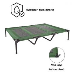 Pet Adobe Elevated Portable Pet Bed Cot-Style 48”x35.5”x9” for Dogs and Small Pets | Indoor/Outdoor (Green) -Animal&Pet Supplies store TG20Midco20LLC20dba20Trademark20Global20LLC 642010saixx2xx0abb29