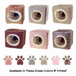 Pet Adobe Indoor Cat Pet Bed Cave, Enclosed Cavern with Removable Cushion Pad for Cats/Small Animals | Pink -Animal&Pet Supplies store TG20Midco20LLC20dba20Trademark20Global20LLC 650334cgdxx5xx677714