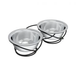 Pet Adobe Stainless Steel Elevated 2-piece Pet Bowls with Decorative 3.5” Stand for Dogs/Cats (40-ounce Each) -Animal&Pet Supplies store TG20Midco20LLC20dba20Trademark20Global20LLC 655130hhuxx5xx0f85e8