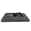 Pet Adobe Waterproof Memory Foam Pet Bed for Indoor/Outdoor Water Resistant and Washable Cover 44” x 35” Gray