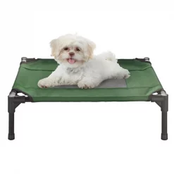 Pet Adobe Elevated Portable Pet Bed Cot-Style 24.5”x18.5”x7” for Dogs and Small Pets | Indoor/Outdoor