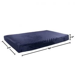 Orthopedic Pet Bed - Egg Crate and Memory Foam with Washable Cover 46x27x4 by Pet Adobe - Navy -Animal&Pet Supplies store TG20Midco20LLC20dba20Trademark20Global20LLC 697330aeaxx1xxe0816c