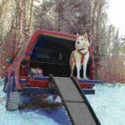 Pet Adobe Bi-Fold Pet Ramp, Lightweight with Safe Non-Slip Traction Surface and Raised Sides for Cars, SUVs -Animal&Pet Supplies store TG20Midco20LLC20dba20Trademark20Global20LLC 709422xrpxx3xx2bc4a4