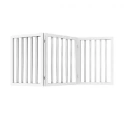 Pet Adobe Freestanding 3 Panel Pet Gate (White) -Animal&Pet Supplies store TG20Midco20LLC20dba20Trademark20Global20LLC 724265ipnxx7xx501114