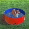 Pet Adobe Pet Pool and Bathing Tub-Foldable with Carrying Bag, Travel Friendly for Dogs, Cats and Pets 30x12