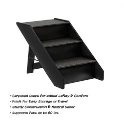 Pet Adobe Folding Pet Stairs with Carpeted Foldable Wood for Home /Travel, Dogs, Cats, Pets up to 80-pounds -Animal&Pet Supplies store TG20Midco20LLC20dba20Trademark20Global20LLC 772617dgmxx2xx682e6f