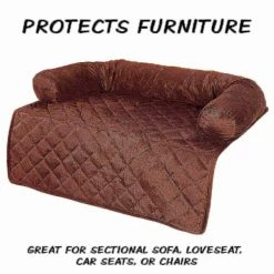 Pet Adobe Furniture Protector Pet Cover with Bolster - Brown - 35x35 -Animal&Pet Supplies store TG20Midco20LLC20dba20Trademark20Global20LLC 772858tacxx2xxa9ba63