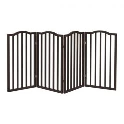 Pet Adobe Freestanding 4 Panel Pet Gate (Brown) -Animal&Pet Supplies store TG20Midco20LLC20dba20Trademark20Global20LLC 804963fysxx7xx2008bc