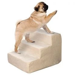 Pet Adobe High Density Foam 3 Tier Pet Steps - Tan