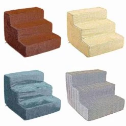 Pet Adobe High Density Foam 3 Tier Pet Steps - Tan -Animal&Pet Supplies store TG20Midco20LLC20dba20Trademark20Global20LLC 806326rsfxx5xx6063d4