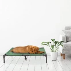Pet Adobe Elevated Portable Pet Bed Cot-Style 36”x29.75”x7” for Dogs and Small Pets | Indoor/Outdoor -Animal&Pet Supplies store TG20Midco20LLC20dba20Trademark20Global20LLC 807180ysgxx6xx80de96