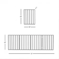 Pet Adobe Freestanding 4 Panel Pet Gate (Gray) -Animal&Pet Supplies store TG20Midco20LLC20dba20Trademark20Global20LLC 80xx62875xxg4xx1