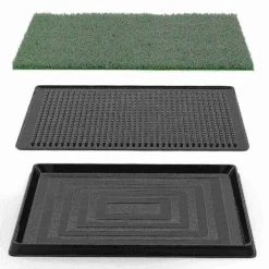 Pet Adobe Puppy Artificial Grass Potty Trainer Mat- Indoor/Outdoor Bathroom Rug for Dogs and Cats -Animal&Pet Supplies store TG20Midco20LLC20dba20Trademark20Global20LLC 836872mzsxx2xx4cf5f0