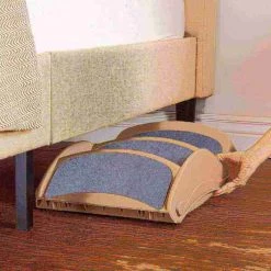 Pet Adobe Folding Stairs for Pets- 3 Step Design, Non-Slip Ramp for Small Dogs, Cats & Puppies (Tan) -Animal&Pet Supplies store TG20Midco20LLC20dba20Trademark20Global20LLC 845740kltxx4xxc9f812