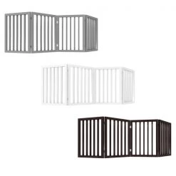 Pet Adobe Freestanding 4 Panel Pet Gate (Dark Brown) -Animal&Pet Supplies store TG20Midco20LLC20dba20Trademark20Global20LLC 871616egexx5xx9a24a6