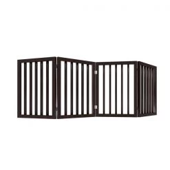 Pet Adobe Freestanding 4 Panel Pet Gate (Dark Brown) -Animal&Pet Supplies store TG20Midco20LLC20dba20Trademark20Global20LLC 871616egexx7xx81dd39