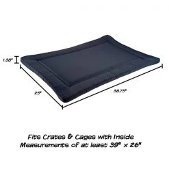 Pet Adobe Waterproof Dog Crate Pet Bed 38.75x25-Navy -Animal&Pet Supplies store TG20Midco20LLC20dba20Trademark20Global20LLC 877569lalxx1xx2a4583