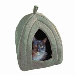 Pet Adobe Igloo Style Pet Tent for Cats, Gray