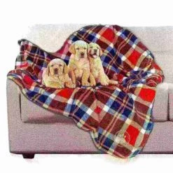 Pet Adobe Waterproof Pet Throw Blanket, Red Plaid -Animal&Pet Supplies store TG20Midco20LLC20dba20Trademark20Global20LLC 941163iouxx6xx005e2c