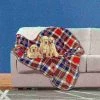 Pet Adobe Waterproof Pet Throw Blanket, Red Plaid