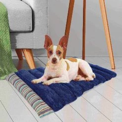 Pet Adobe 24x37 Roll Up Travel Portable Dog Bed - Blue Stripe -Animal&Pet Supplies store TG20Midco20LLC20dba20Trademark20Global20LLC 952077bodxx5xxac4d0a
