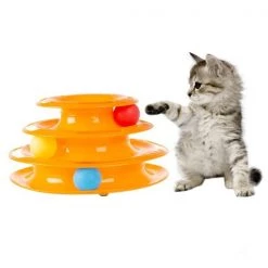 Pet Adobe Interactive Cat Toy Ball Roller Tower, 3-Tiered Round Track with Rolling Balls for Cats and Kittens -Animal&Pet Supplies store TG20Midco20LLC20dba20Trademark20Global20LLC 957628hrfxx3xxfae3cf