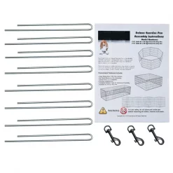 Pet Adobe Folding Metal Playpen with Eight 24 "x 30 "Panels with Latching Door for Dogs Black -Animal&Pet Supplies store TG20Midco20LLC20dba20Trademark20Global20LLC 959085ljoxx2xx942f81